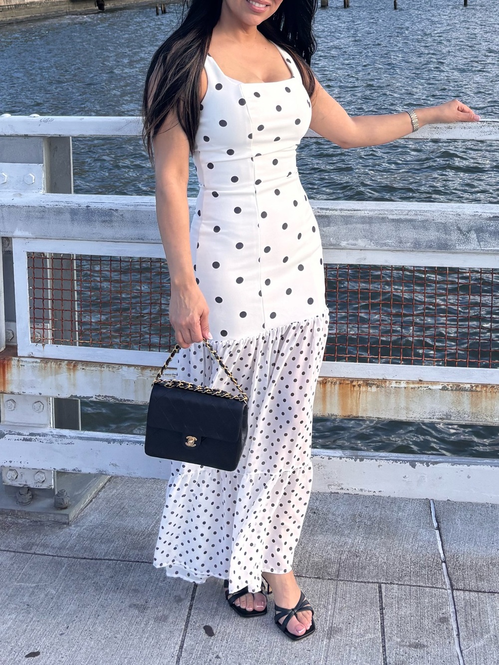 Polka Dot Maxi Dress